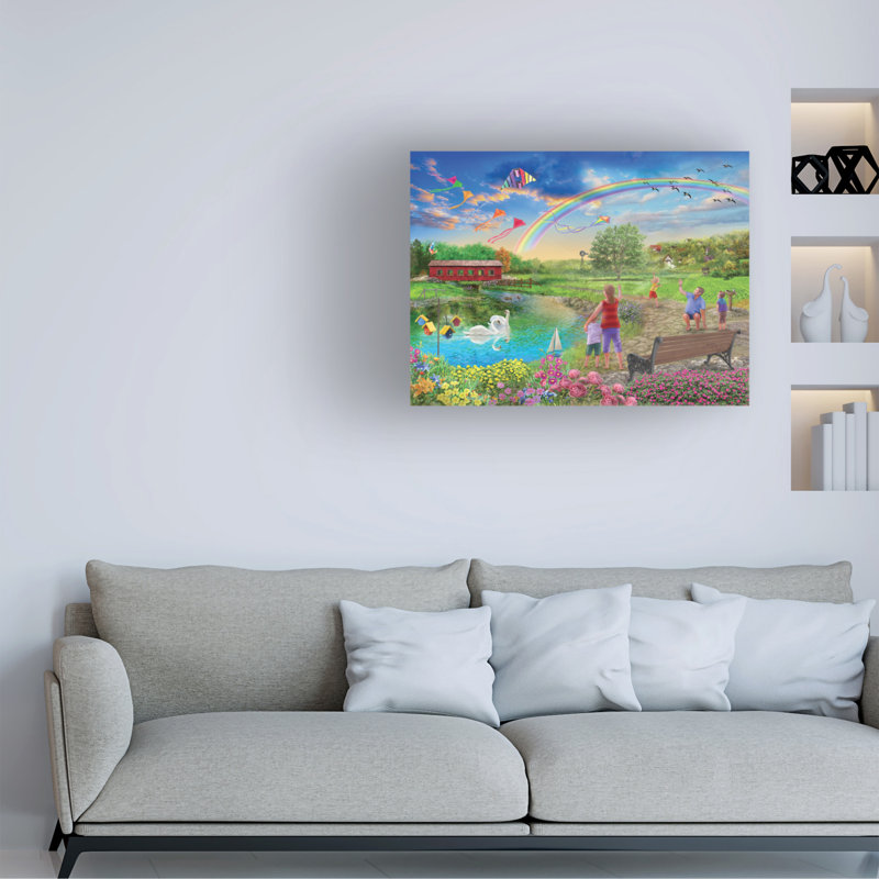 «Colorful Skies» par Bigelow, impression sur toile tendue, H 35 po x l 47 po x P 2 po