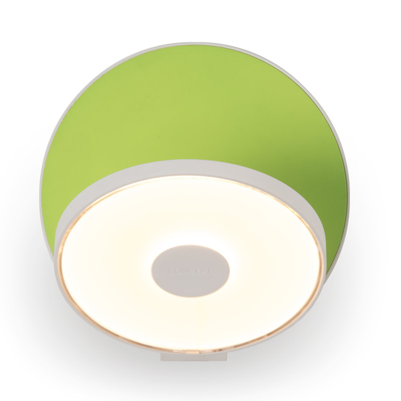 Plafonnier encastré à DEL 1 lumière Gravy, Vert mat