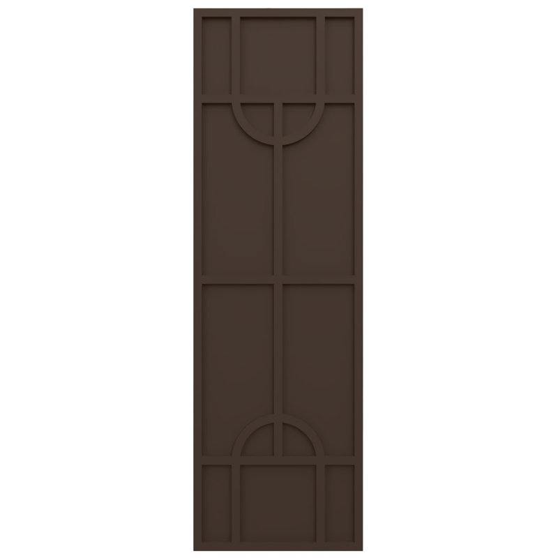 Volets de style moderne nordique EnduraCore Composite, Brun raisin, 15"W, H 25 po
