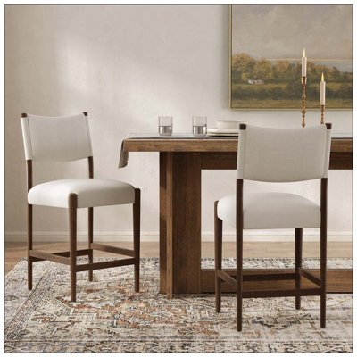 Ensemble de 2 tabourets de bar à hauteur de comptoir 26,4 po