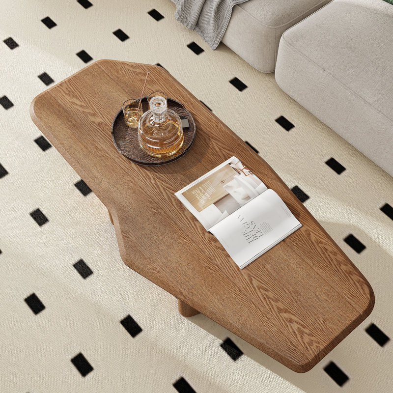 Table basse 47,2 pouces Free Form Rustic