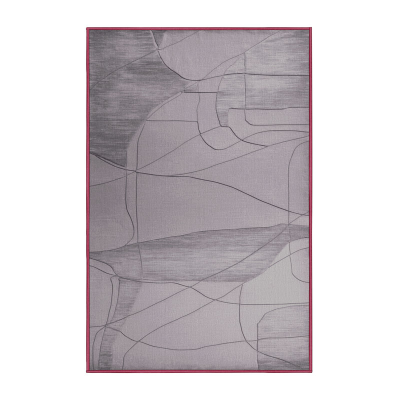 Tapis beige lavable à la machine, Rectangulaire 2 pi x 3 pi