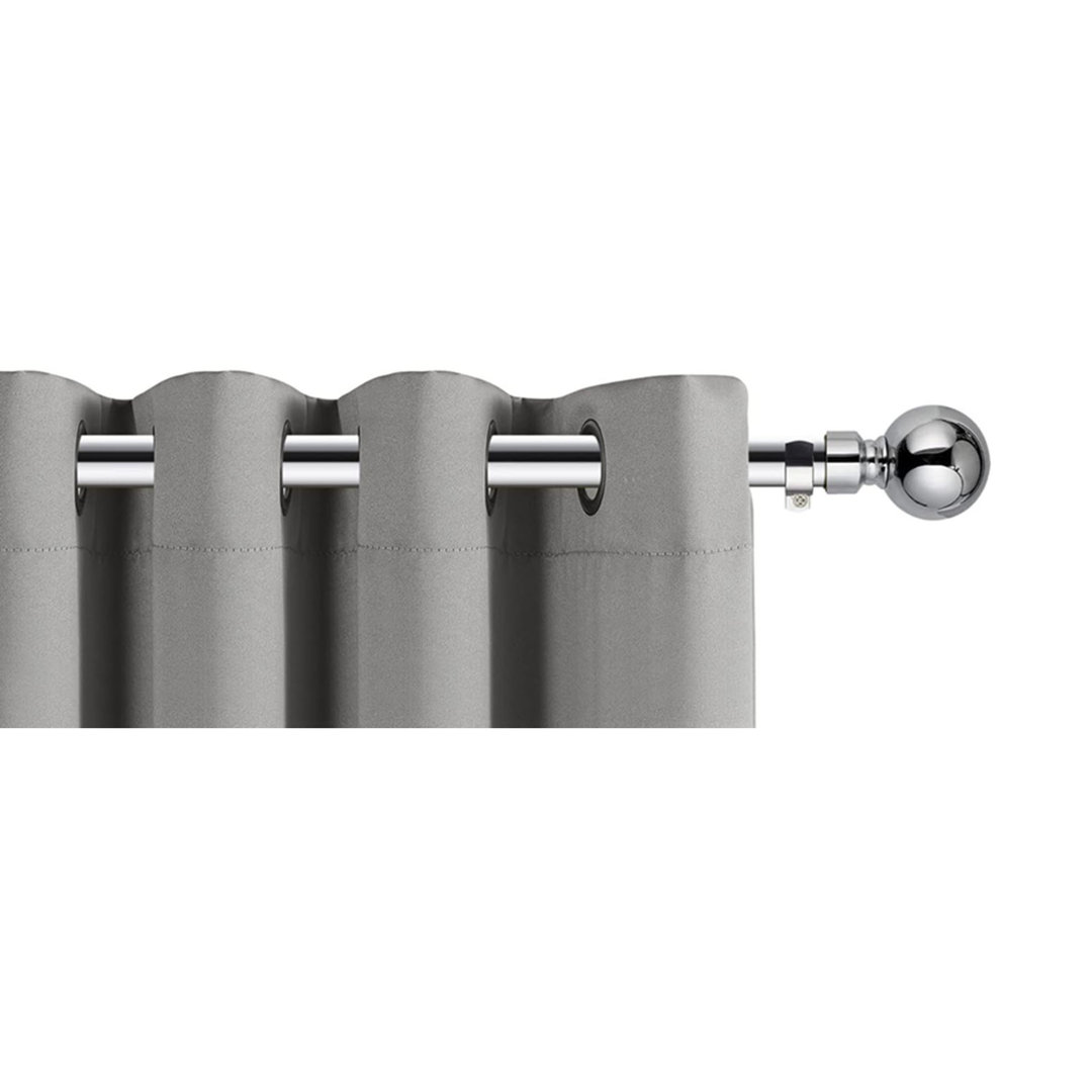 160cm Straight Tension Shower Curtain Rod & Hook Set