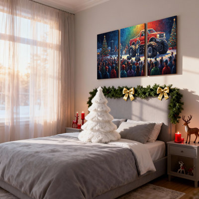Ensemble de 3 reproductions d'art sur toile