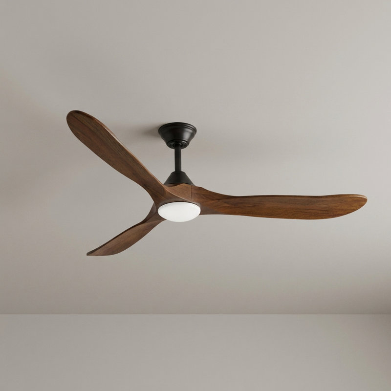 Modern Smart Ceiling Fan With Led Light, 42"