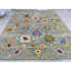 Tapis gris en laine noué à la main Oushak-85425926