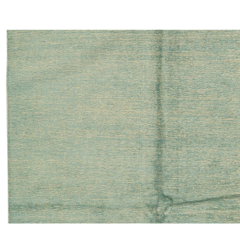 Hand Knotted Area Rug in Green
