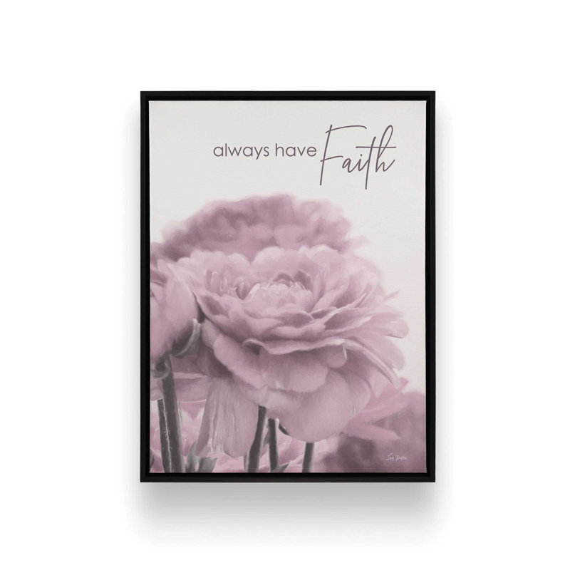 «Always Have Faith» par Lori Deiter, reproduction d'art, Toile avec cadre, Noir, L 18 po x H 24 po