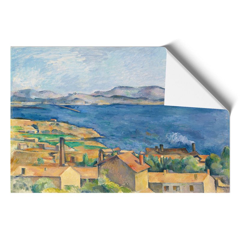 The Bay Of Marseille by Paul Cezanne - No Frame Painting, 42cm H x 59cm W x 0.1cm D