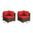Wicker Outdoor Patio Sofa-2126252598