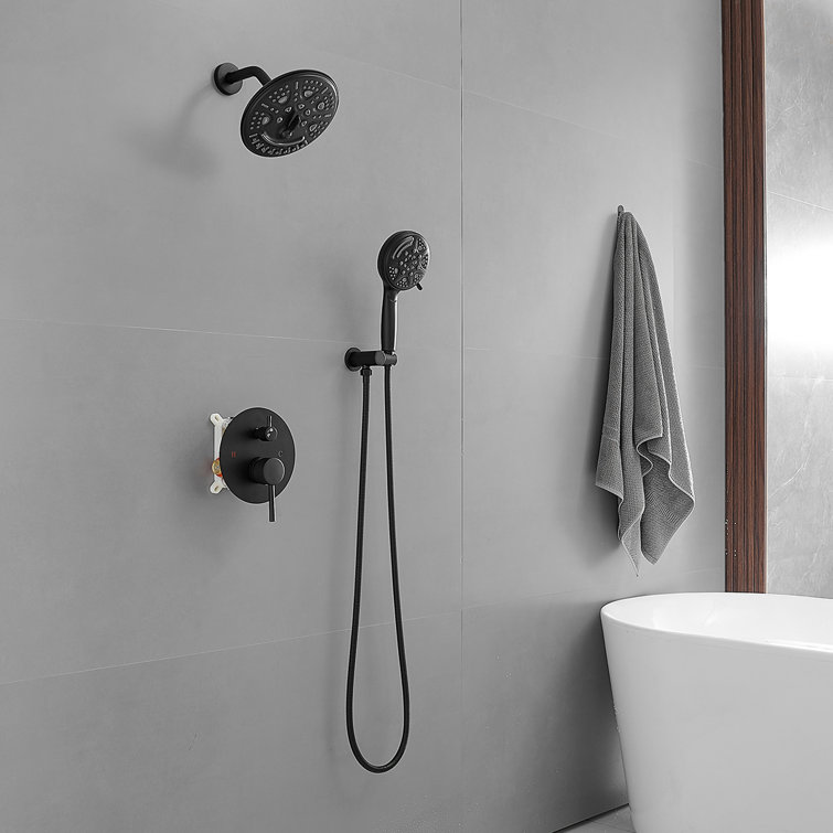 Système de douche complet avec valve brute