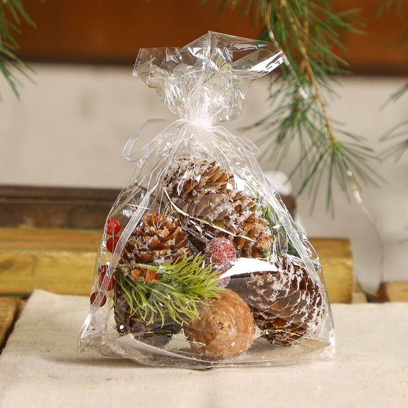 Wood Berry Arrangement in Pot