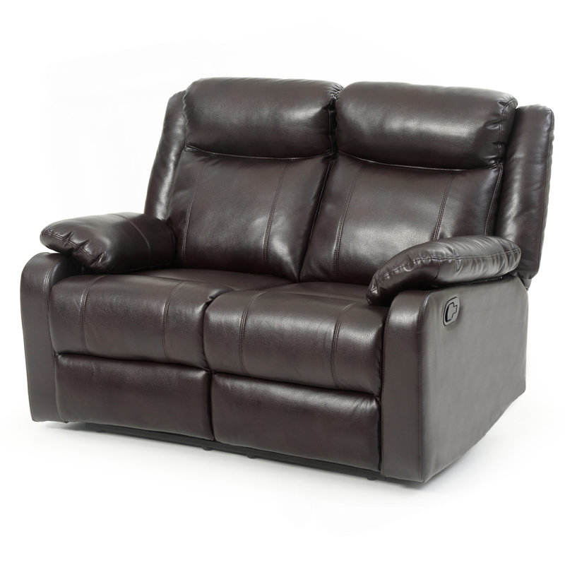 Causeuse inclinable double Ward, brun foncé, Marron foncé