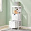 Lyndora Freestanding Linen Cabinet