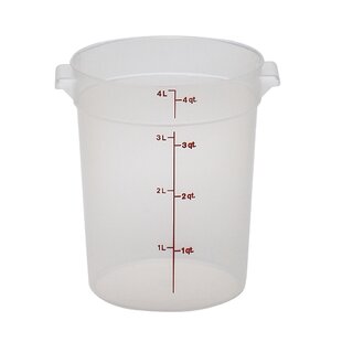 Cambro CamSquares® 6 Qt. Translucent Square Polypropylene Food Storage  Container and Red Lid - 2/Pack