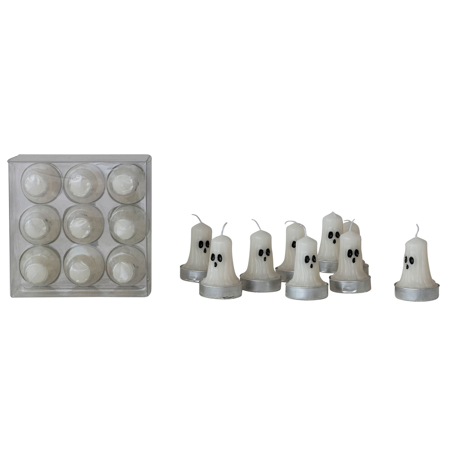 Unscented Ghost Tealight Candles In Box