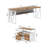 Modern 63" Executive Computer Desk and 31"Lateral File Cabinet, Professional  Home Office Furniture-1093760470