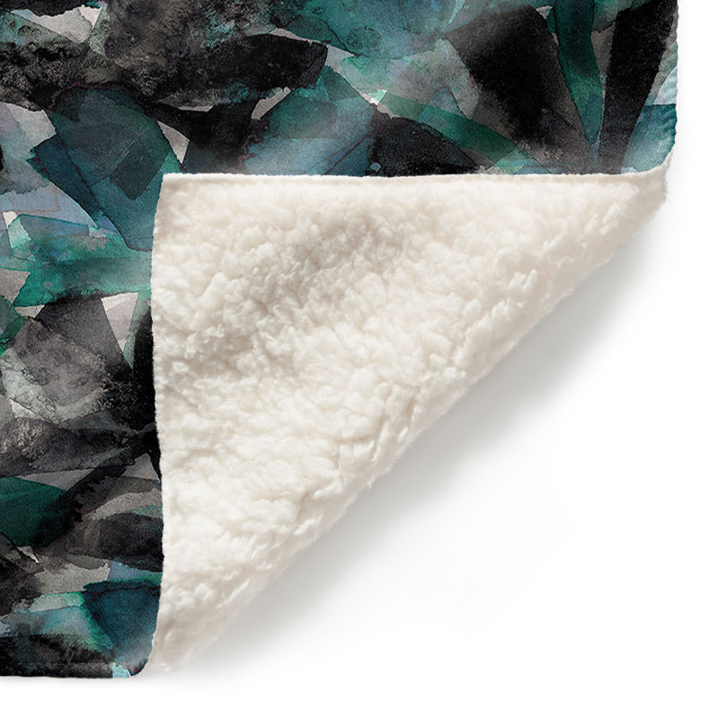 Couverture sherpa doux avec 8 étoiles snowy, l 68 po x L 80 po