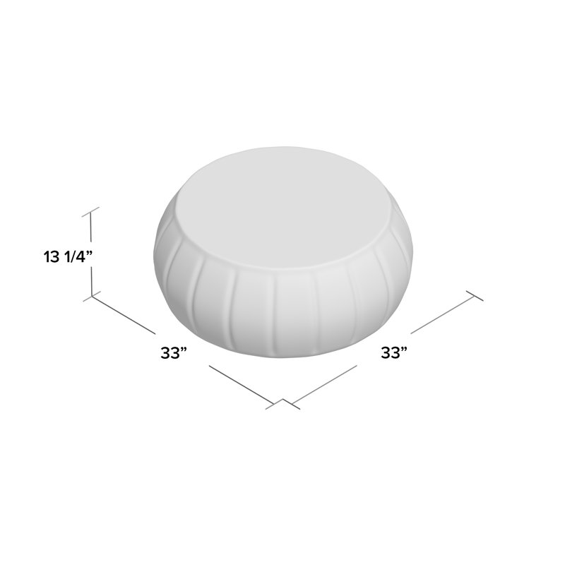 Silver Polished Round Metal Cocktail Table