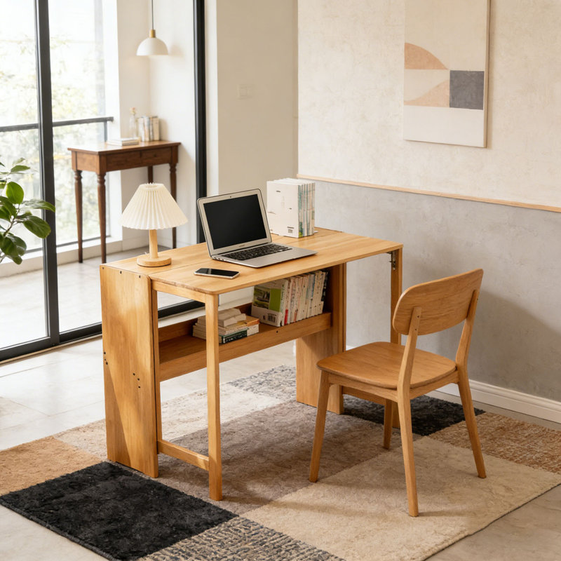 Table pliante en bambou, Naturel