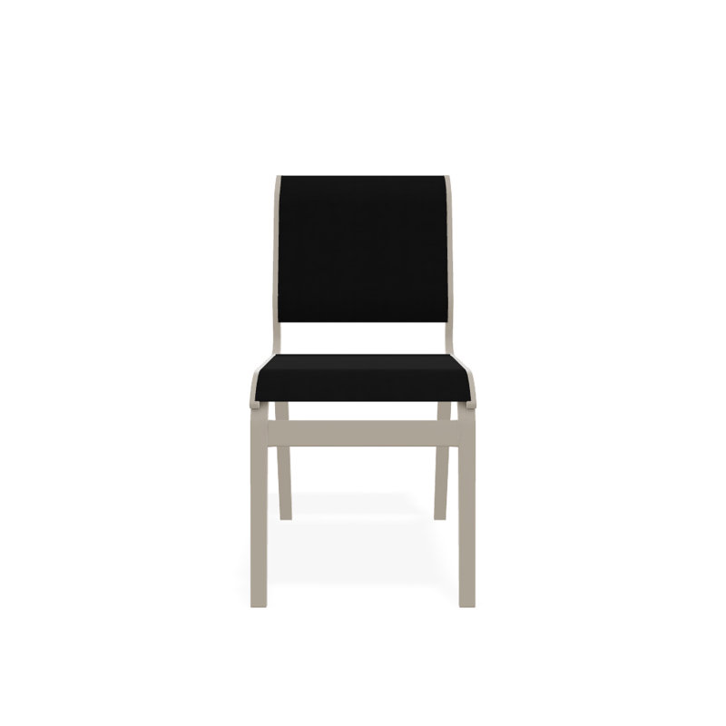 Chaise d'appoint de salle à manger Hiraku, Désert texturé, Noir 5D Sunbrella®
