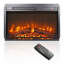 Foyer électrique encastré, chauffage ultra-mince avec bûches factices et flamme réaliste, télécommande avec minuterie et protection contre la surchauffe-1040241040