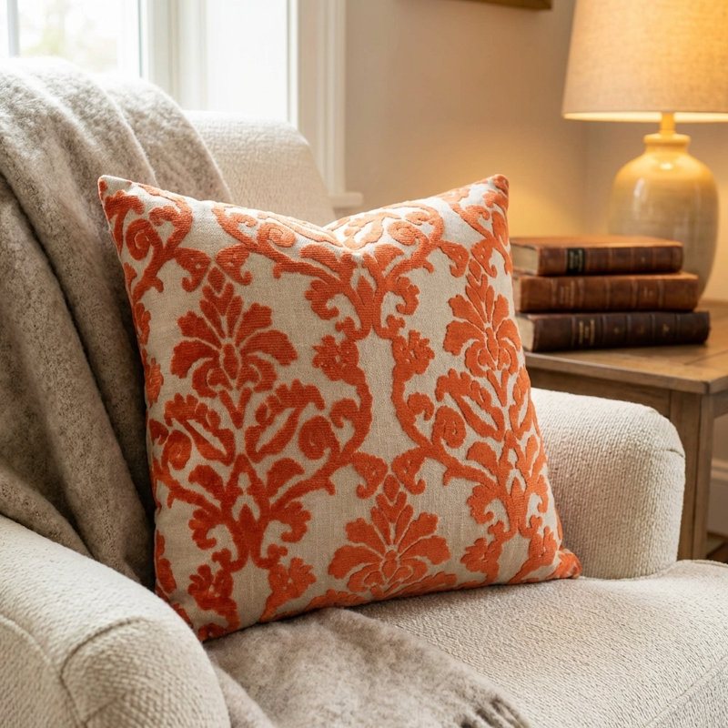 Coussin  Plutus Fire Ridge, 16 po x 1 po
