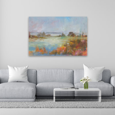 Abstract And Blue The Long View Art