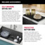 Évier de cuisine encastré noir en acier inoxydable Delta Rivet ™-81984664