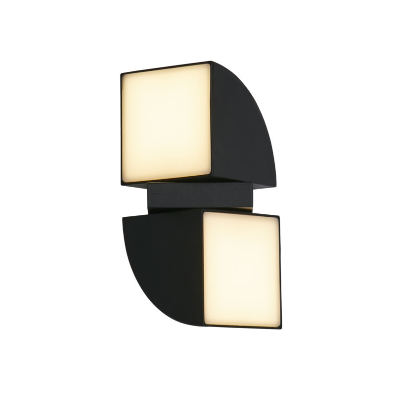Rogerio Matt Black 20.5cm H Integrated LED Outdoor Sconce