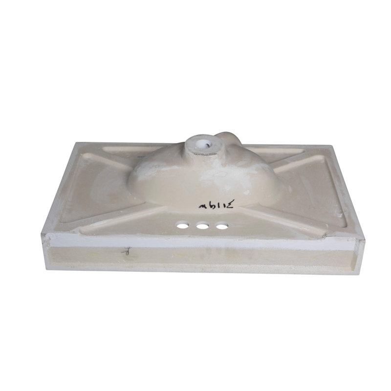 Plateau de meuble-lavabo simple 31 po en blanc avec lavabo