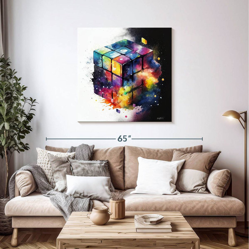 Senne Rubik, 39" H x 39" W