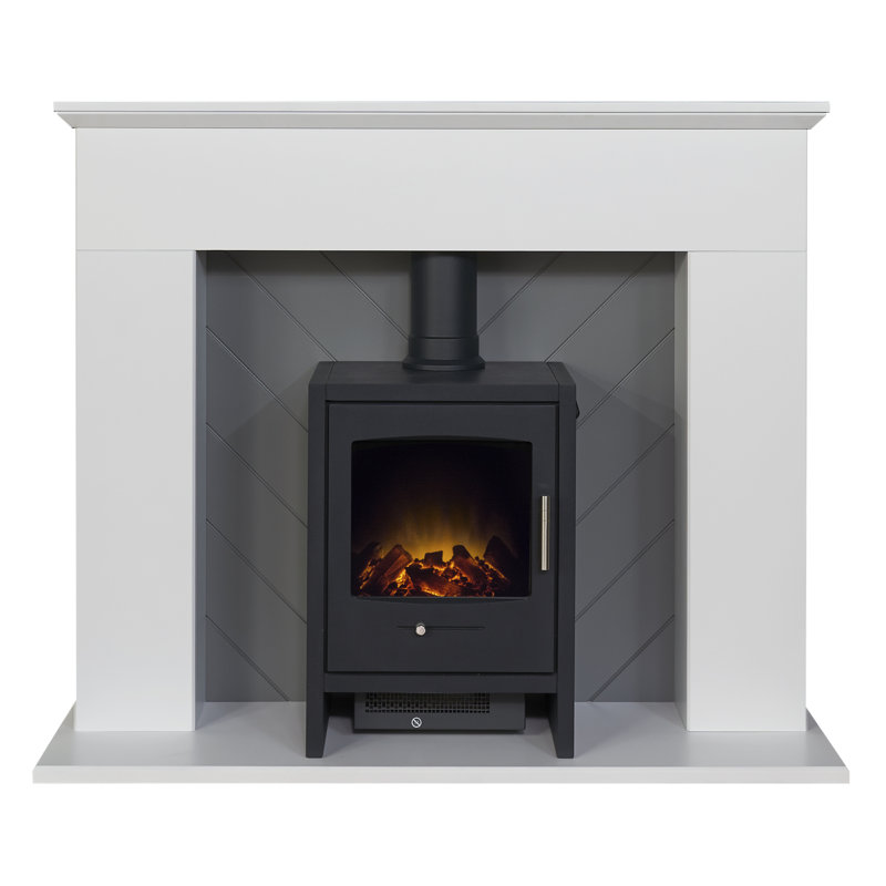 Adam 121cm W Black Electric Stove with 6824 BTU