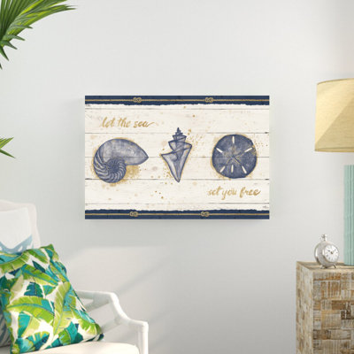 «Calm Seas V» par Janelle Penner, reproduction d'art sur toile tendue