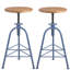 Tabouret pivotant en bois massif Jomarion-1332014964