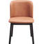 Chaise d'appoint couleur camel - Chaises 2 pièces en microfibre au design élégant et fonctionnel