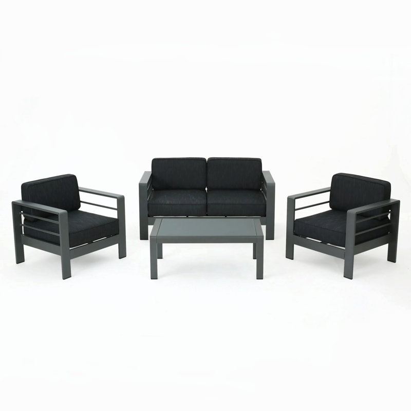 Ensembles repas pour patio, Gris / Gris