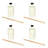 Labrosse Vanilla Almond Reed Diffuser Oils (200ml Each) with Chic Diffuser Bottle and Stylish Reed Sticks Aromatherapy Delight for Modern Living Spaces