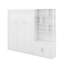 Lit escamotable double avec tablettes de rangement
