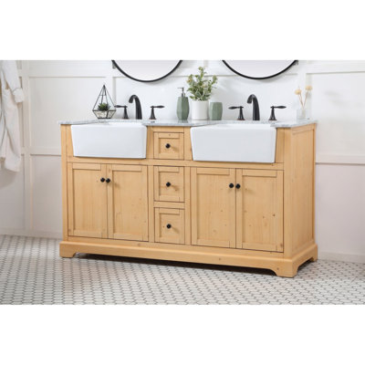 Ensemble de meuble-lavabo double 60 po Pardue