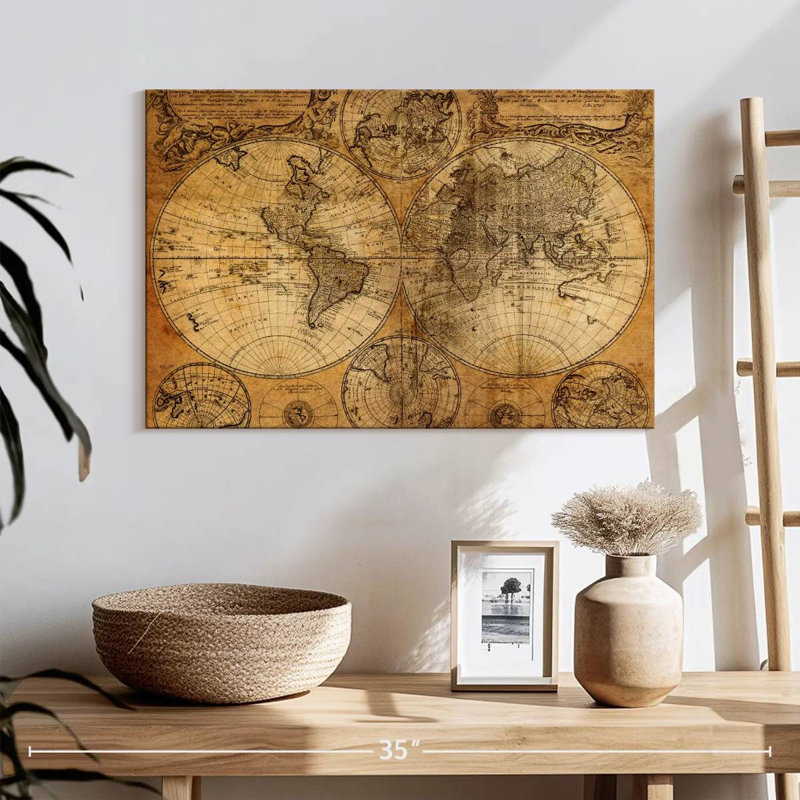 Carte rétro Aliaz, H 16 po x l 24 po