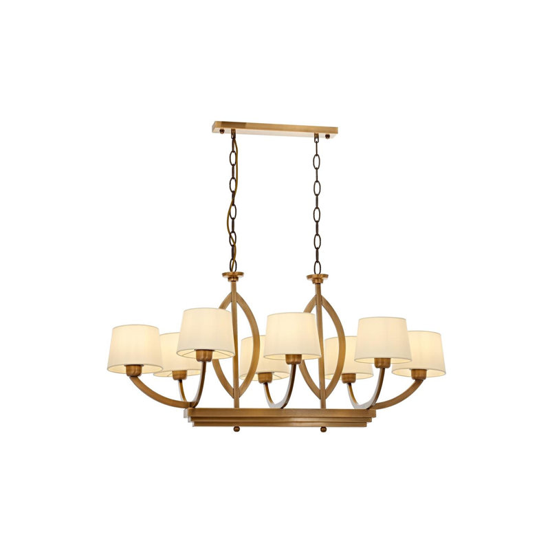 Demps 8 - Light Shaded LED Chandelier