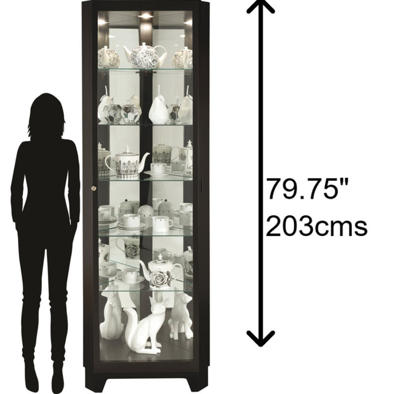 Melissa IV Lighted Curio Cabinet