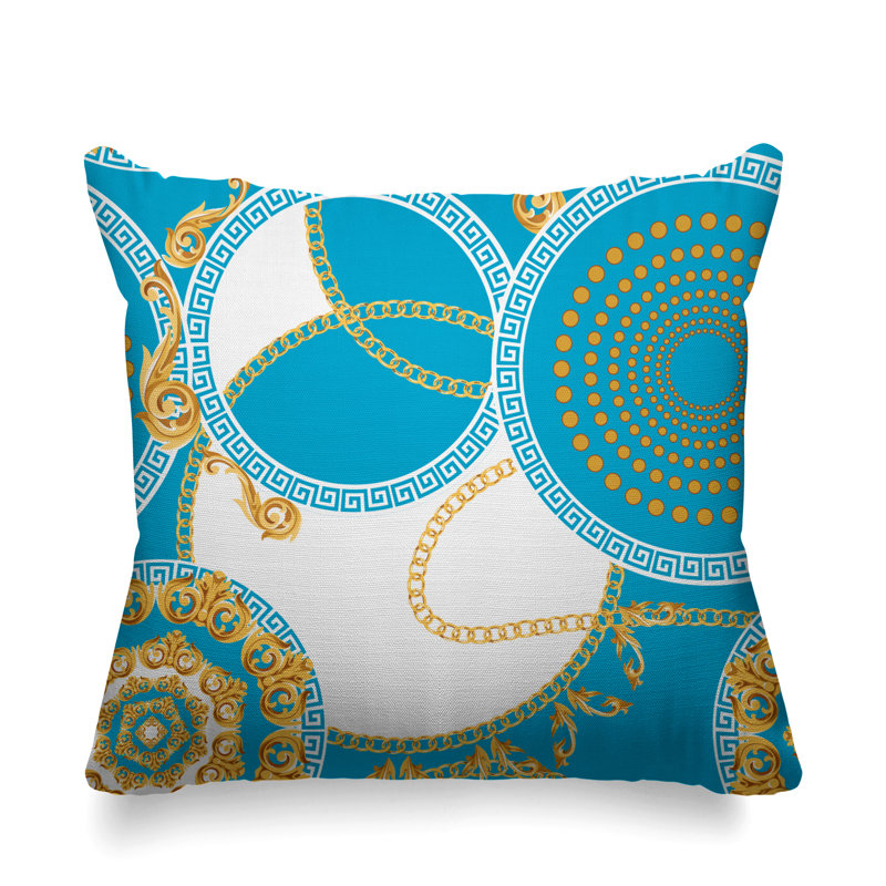 Housse et insert de coussin extérieur Tobin, L 15 po x H 15 po, Bleu