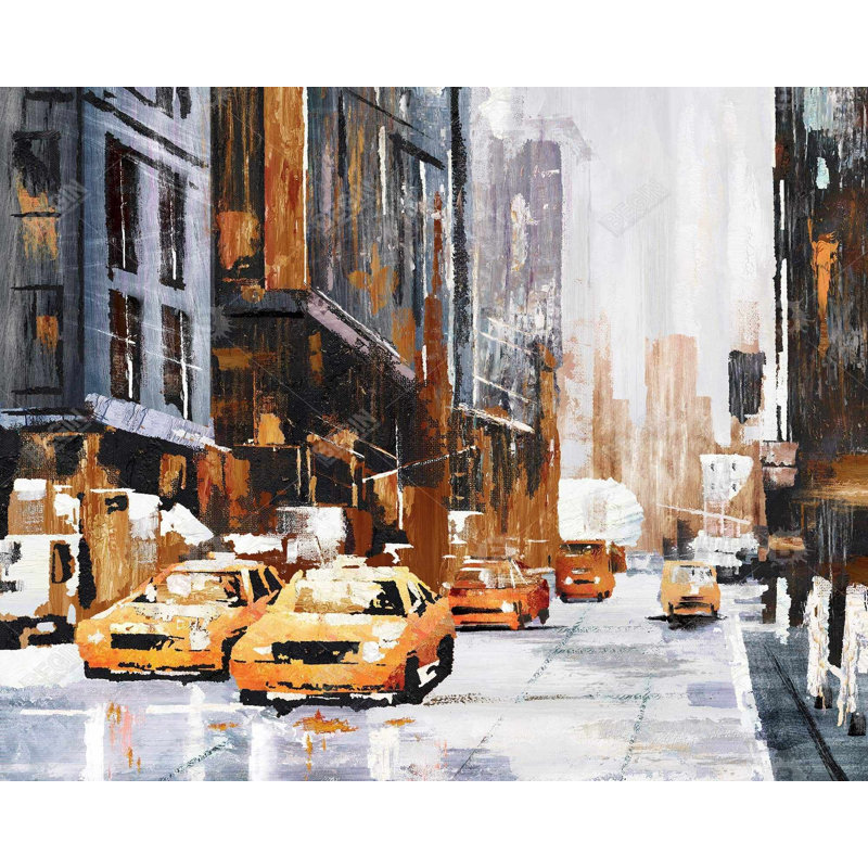 Impression sur toile Big City Street