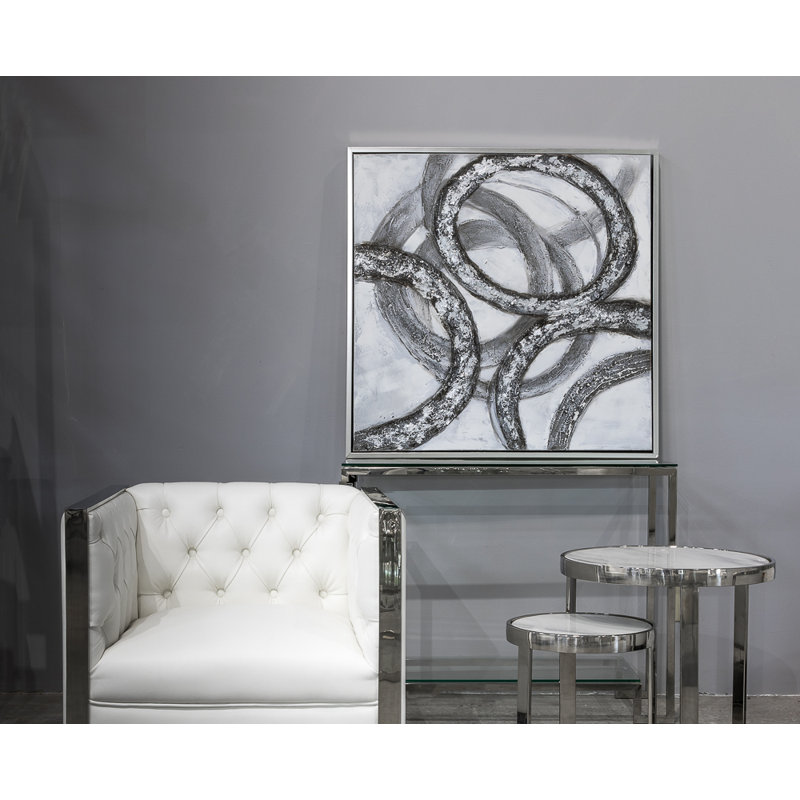 « rings », peinture sur toile encadrée