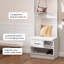 Portemanteau avec porte-chaussures 69 po Tiznit-653926113