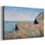 Bord de la falaise, Pourville, 1882, toile tendue avec châssis-760694705