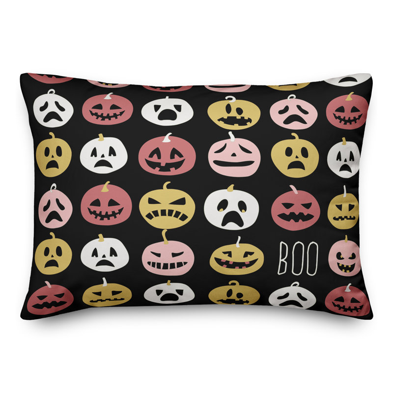  Boo Pumpkins Rectangular Pillow Cover & Insert