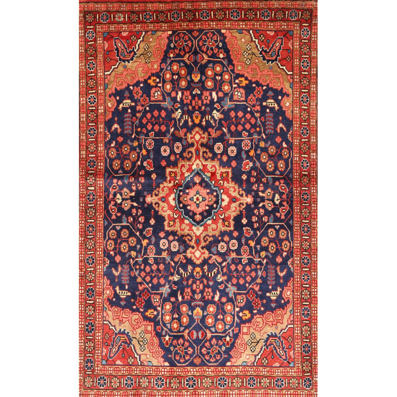 Tapis oriental rouge / beige, Rectangle 6 pi x 9 pi